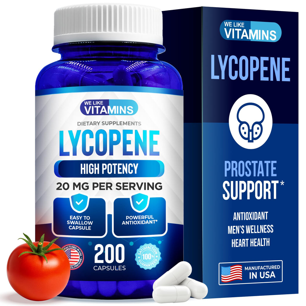 We Like Vitamins Lycopene 20mg – 200 Capsules for Men