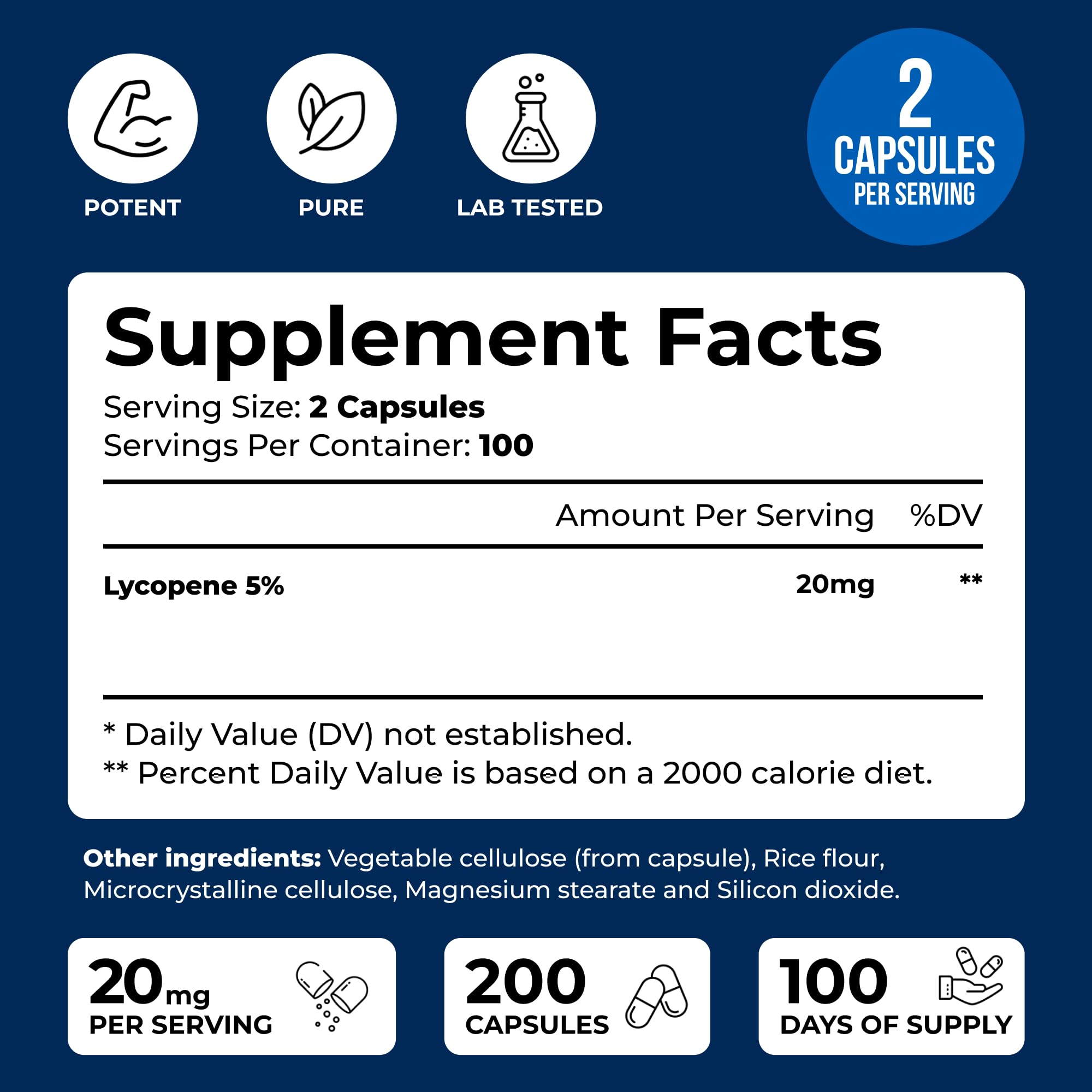 We Like Vitamins Lycopene 20mg – 200 Capsules for Men