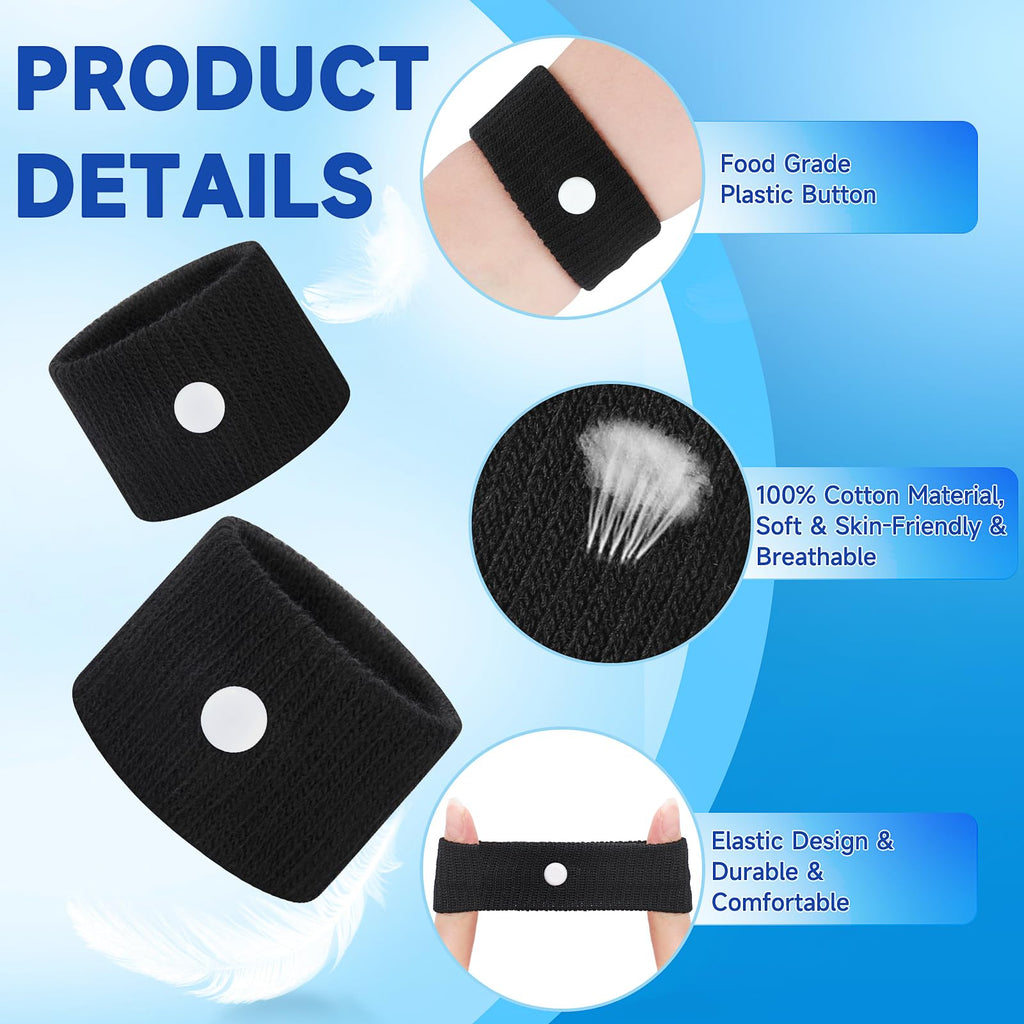 LYJEE Motion Sickness Bracelets – Nausea Relief for Travel (Adults & Kids)
