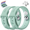 LYJEE Motion Sickness Bands – Non-Drug Nausea Relief Wristbands (Green) for Adults & Kids