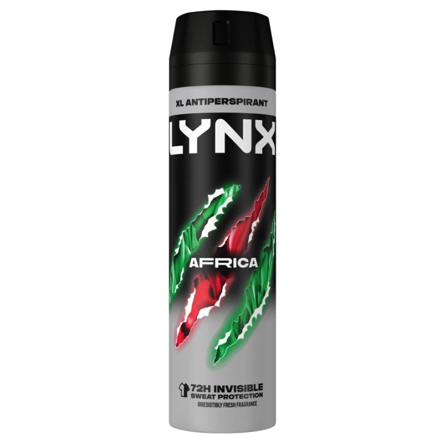 6 x Lynx Antiperspirant Deodorant Spray Xxl Africa 250 Ml