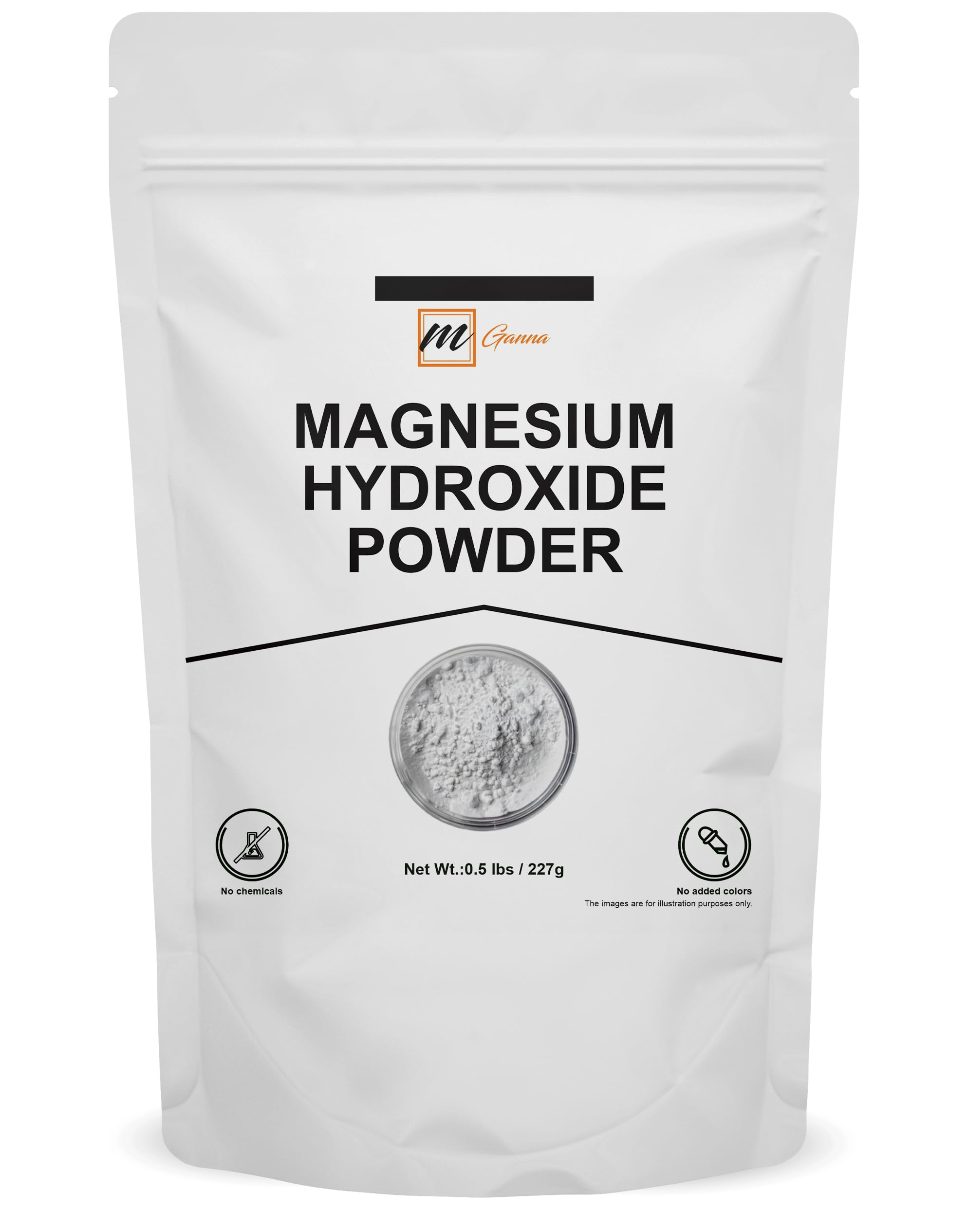 mGanna Magnesium Hydroxide Powder 227 GMS / 0.5 lbs | Premium Wellness