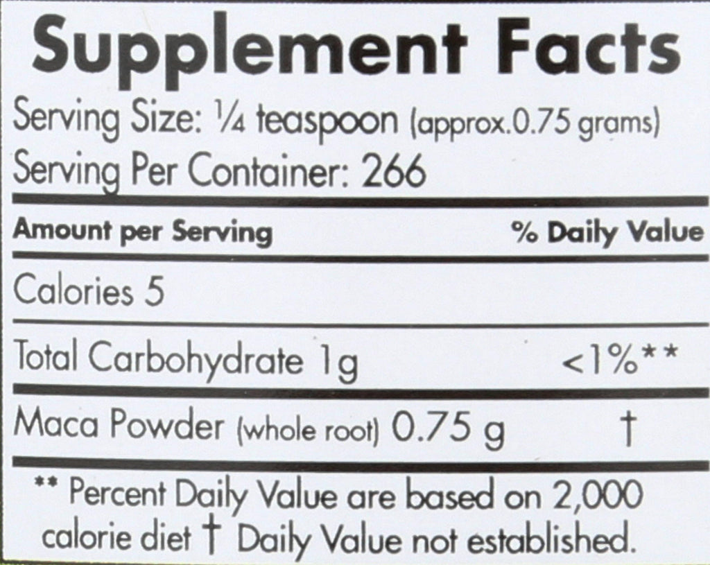 Maca Magic Organic Black Maca Powder - Raw 7.1 oz