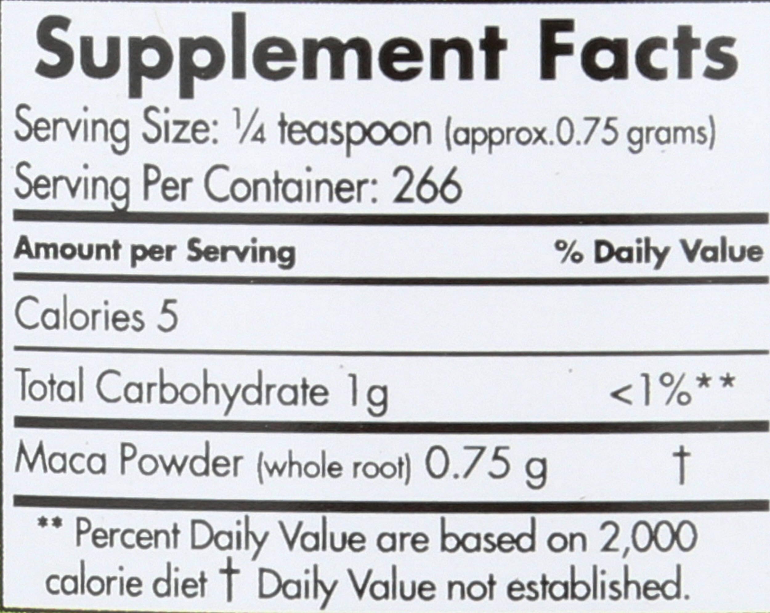 Maca Magic Organic Black Maca Powder - Raw 7.1 oz