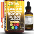 Clean Nutra Maca Root Liquid Drops - Ashwagandha, Beet & L-Arginine | For Women & Men | Adapto Drive