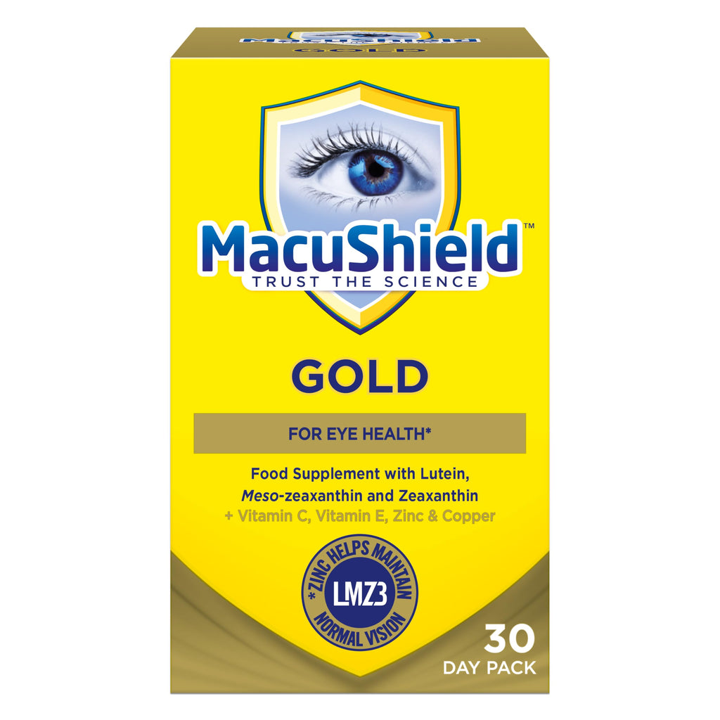 Macu Shield Gold 90 Capsules | Eye Health Supplement with Lutein, Zeaxanthin & Meso-zeaxanthin