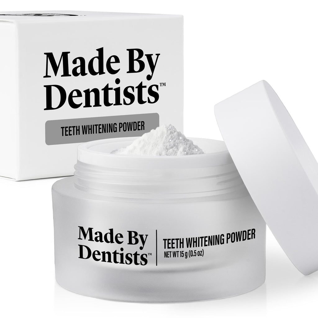 Made by Dentists Teeth Whitening Powder – Hydroxyapatite, PAP & Diamond Powder – Instant Results