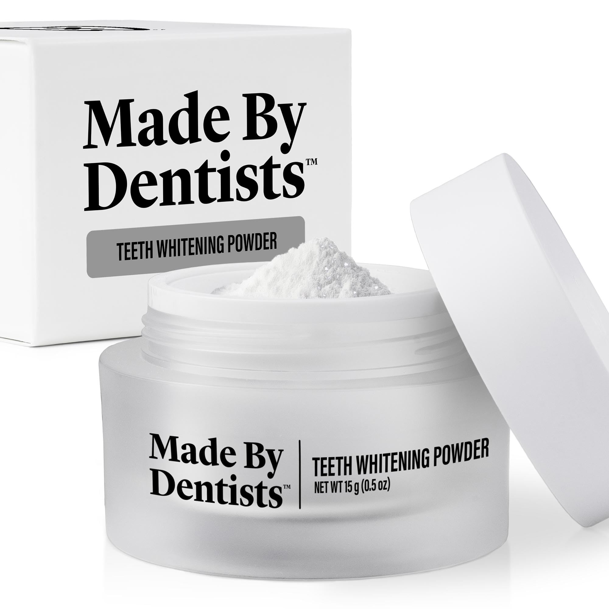 Made by Dentists Teeth Whitening Powder – Hydroxyapatite, PAP & Diamond Powder – Instant Results