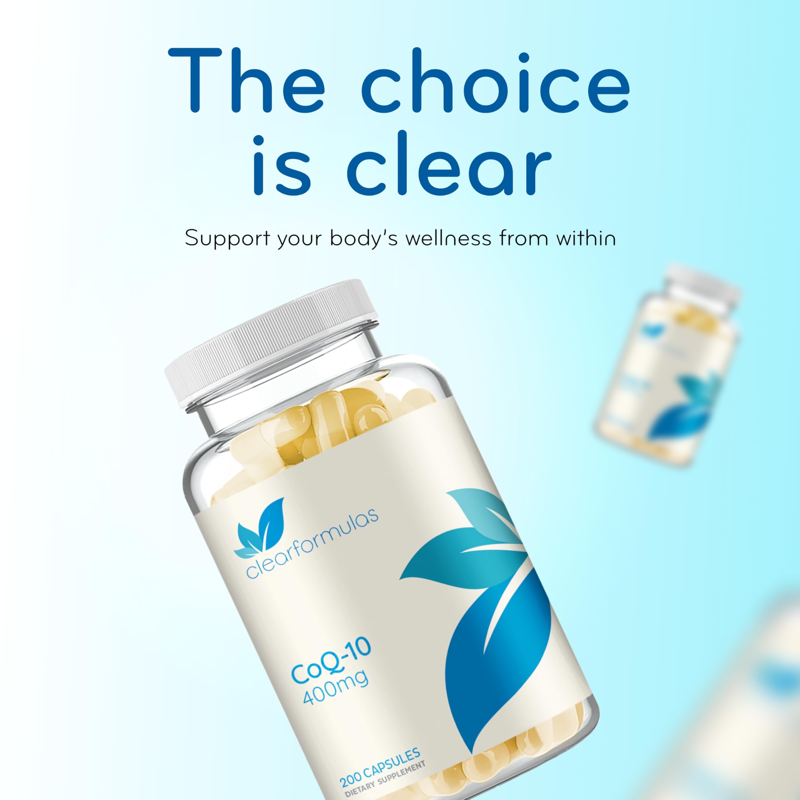 Quick Absorption CoQ10 400mg Capsules – Ubiquinone 400mg for Heart Health & Aging Support | Made in a cGMP US Lab