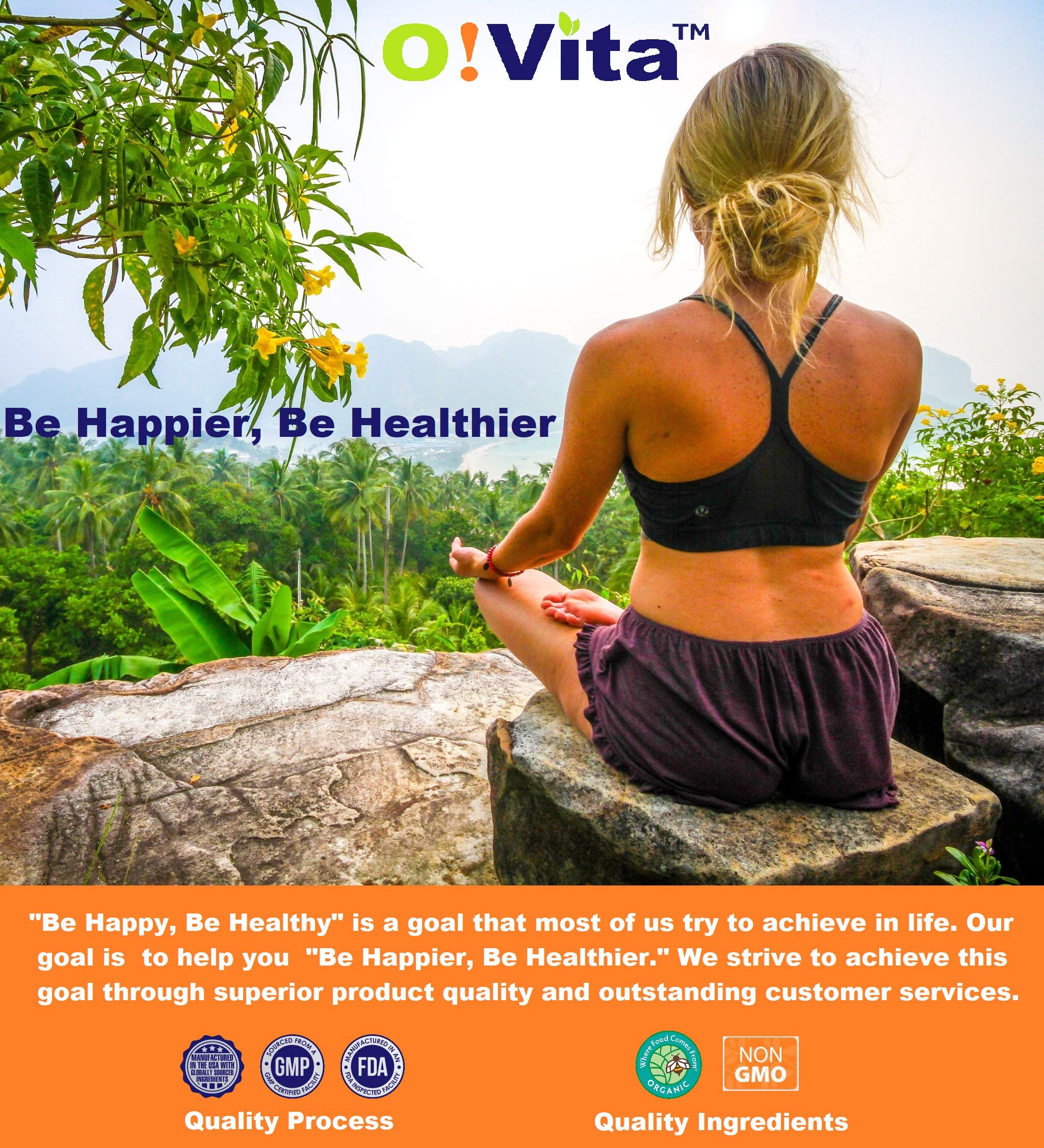 O!VITA Milk Thistle Complex 450mg - Supports Healthy Liver Function - 60 Non-GMO Vegan Tablets