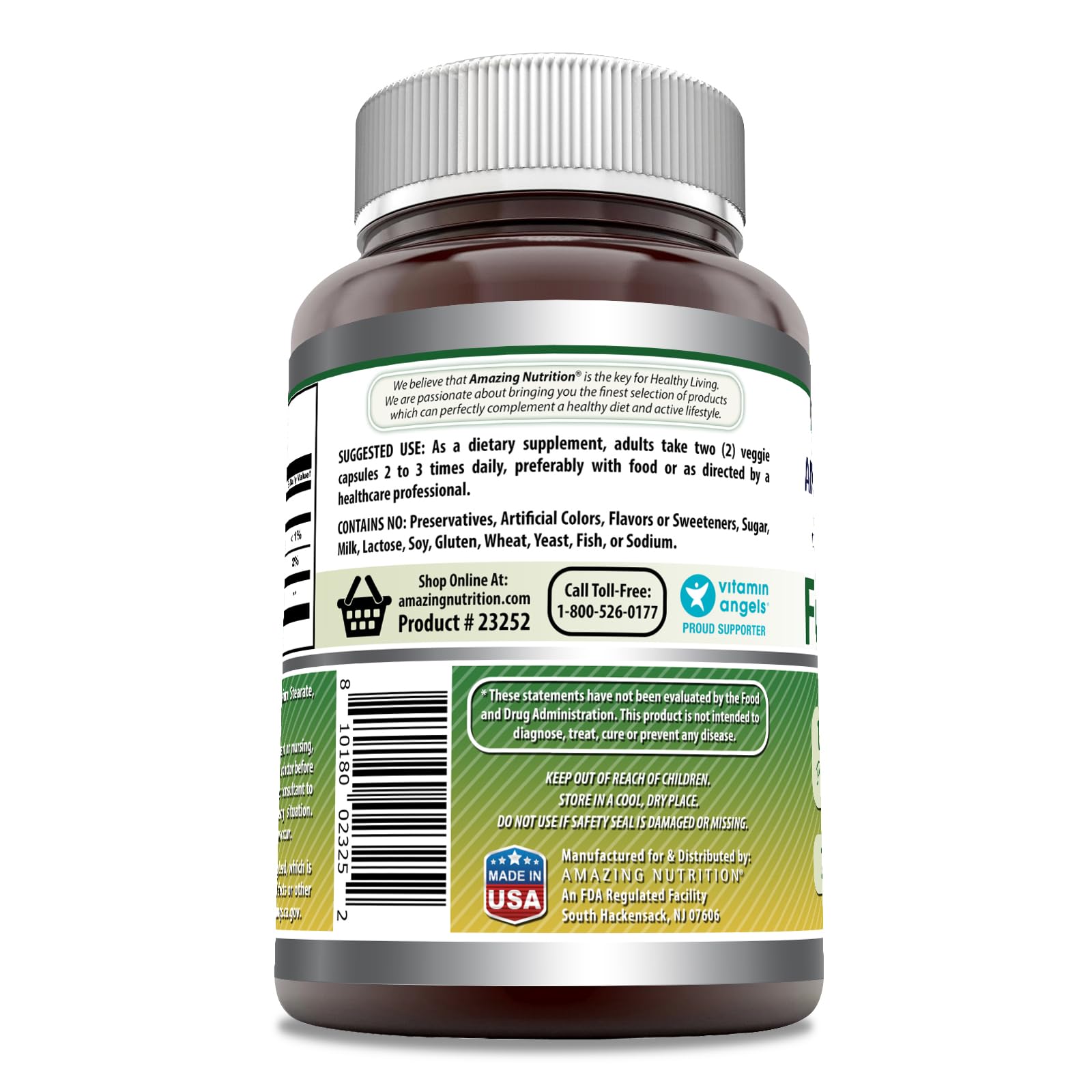 Amazing Formulas Fenugreek Seed Supplement | 610 Mg | 360 Veggie Capsules | Non-GMO | Gluten Free | Made in USA (Pack of 2)