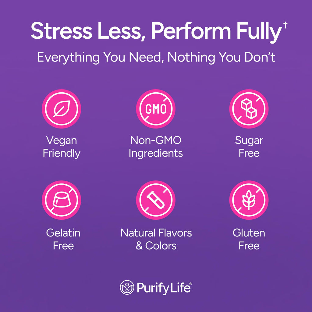 Purify Life Sugar-Free Rhodiola Rosea Gummies – 1500mg/Serving | Adrenal Support, Mood & Energy