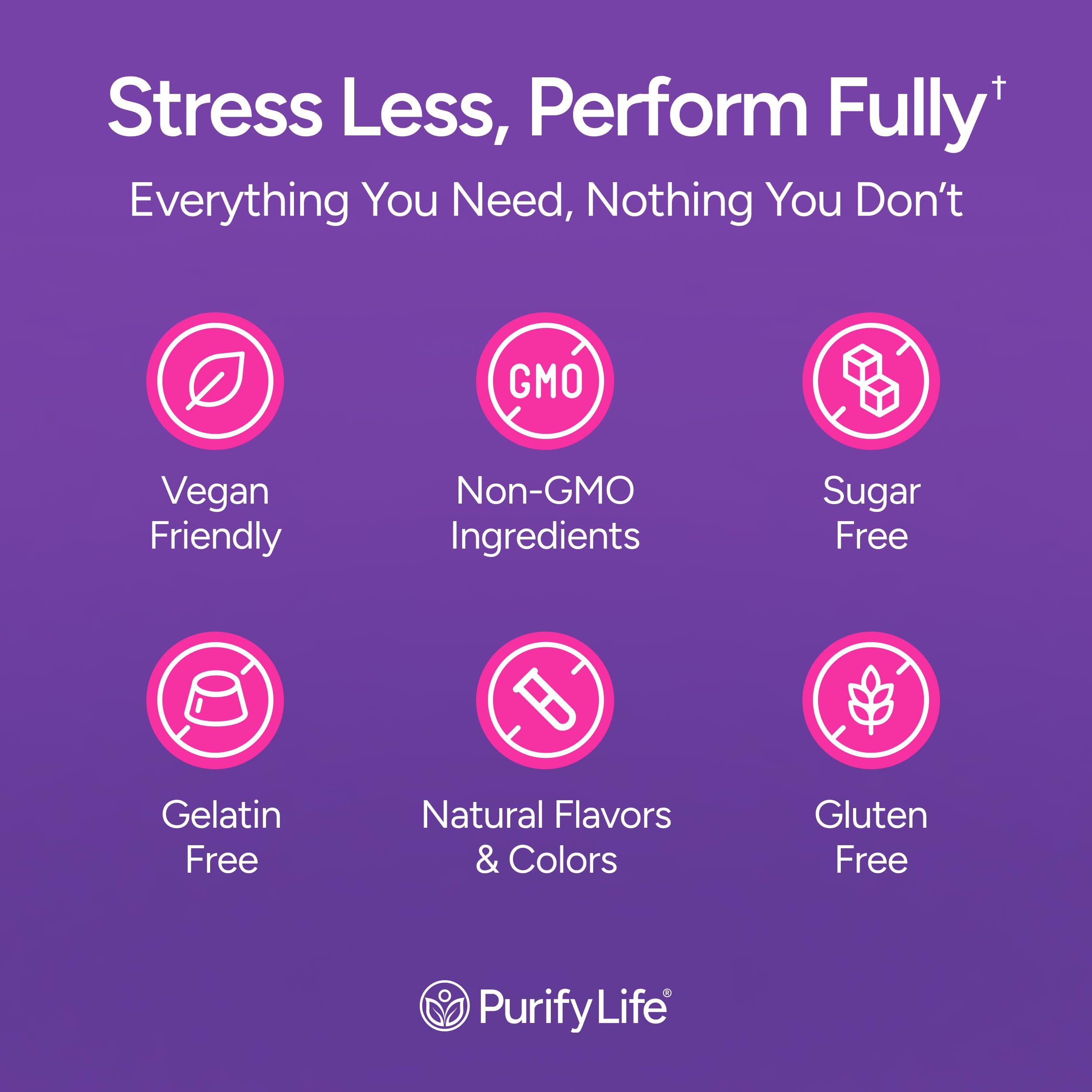 Purify Life Sugar-Free Rhodiola Rosea Gummies – 1500mg/Serving | Adrenal Support, Mood & Energy