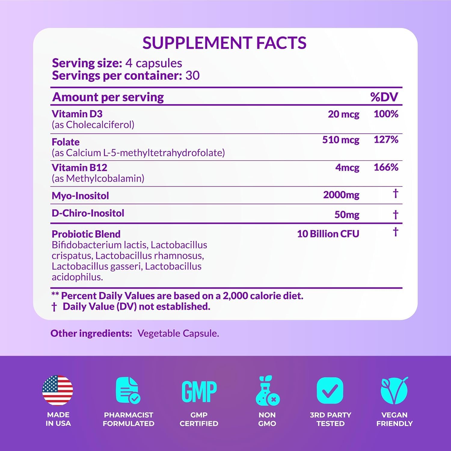 Hormone Balance for Women - PCOS & Menstrual Cycle Support | Myo-Inositol 40:1 Ratio