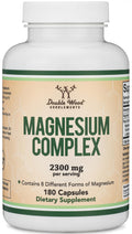 MAG-8 Magnesium Complex 180 Capsules – 426 mg Elemental Magnesium | 100% DV | Double Wood