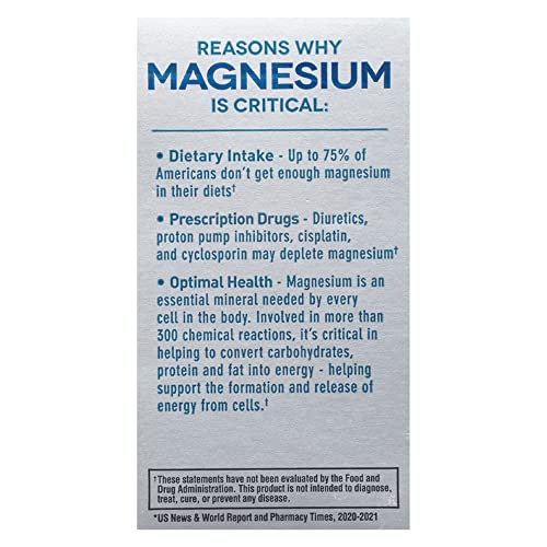 Mag-Ox 400 Magnesium Oxide – 482 mg per Dose, 120 Tablets, Pack of 2 | Pharmaceutical Grade