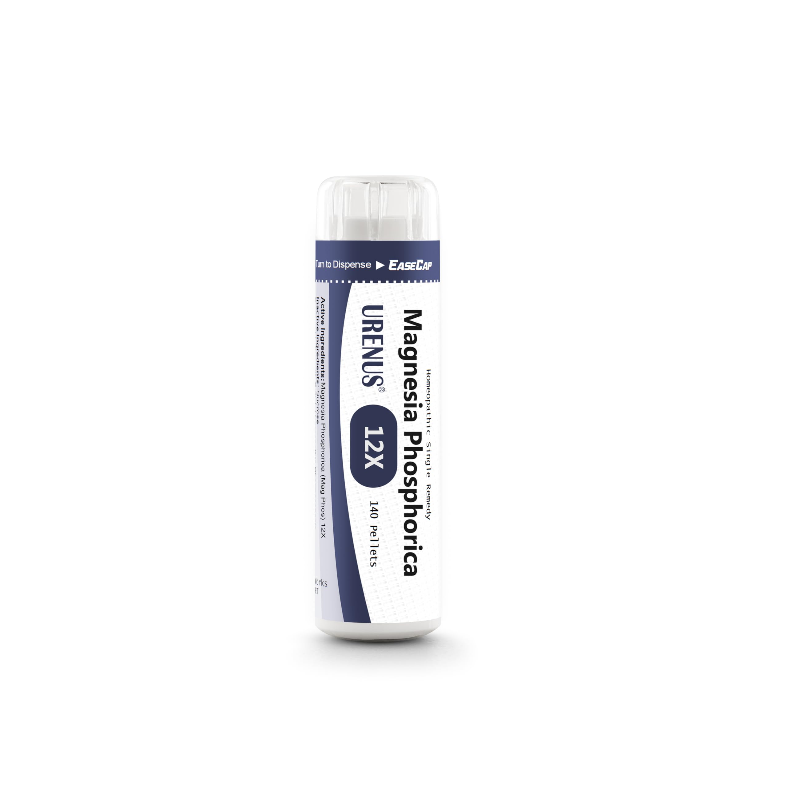 Magnesia Phosphorica 12X (Mag Phos) Cell Salt No. 8 – 140 Pellets, EaseCap