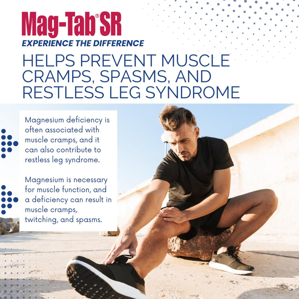 MAG-TAB SR Extended Release Magnesium Lactate – 100 Count