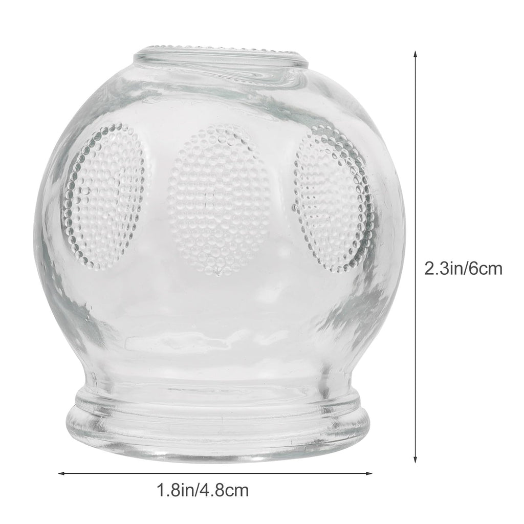 MAGICLULU Hand Tools 6 Pcs Glass Fire Cupping Set | Thick Chinese Acupoint Glass Cupping for Massage