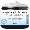 Magnesium 31% Cream Lotion 4 oz – Ceramides 1,3,6II & Hyaluronic Acid