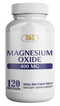 Magnesium 400mg High Potency – USA Made Magnesium Oxide, 120 Tablets