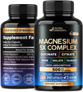 Magnesium 5-in-1 Complex 500 mg – Glycinate, Citrate, Malate, Taurate, Oxide | Made in USA