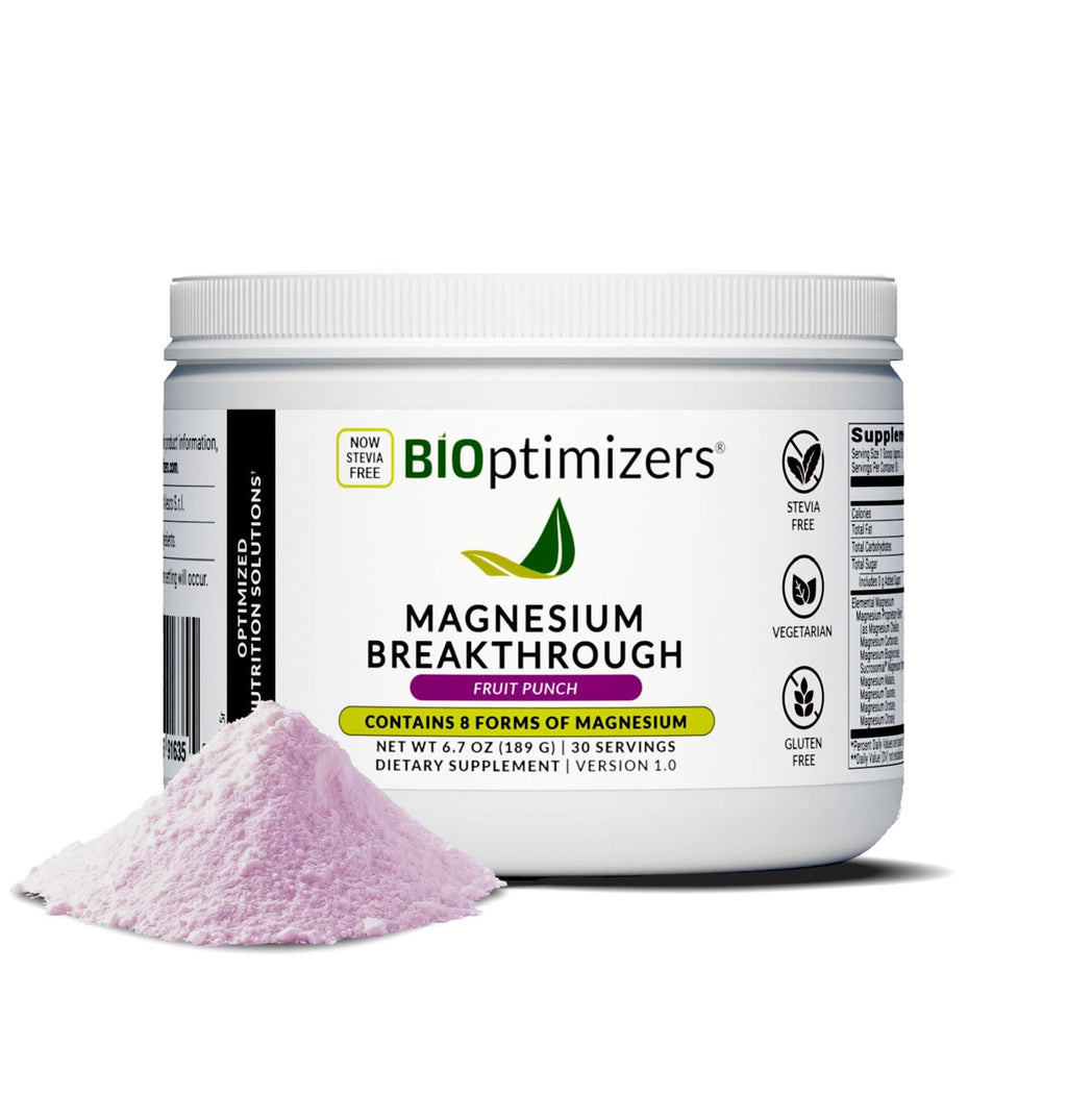 BIOptimizers Magnesium Breakthrough Drink – 8 Magnesium Forms, Electrolytes, Sleep Support & Recovery