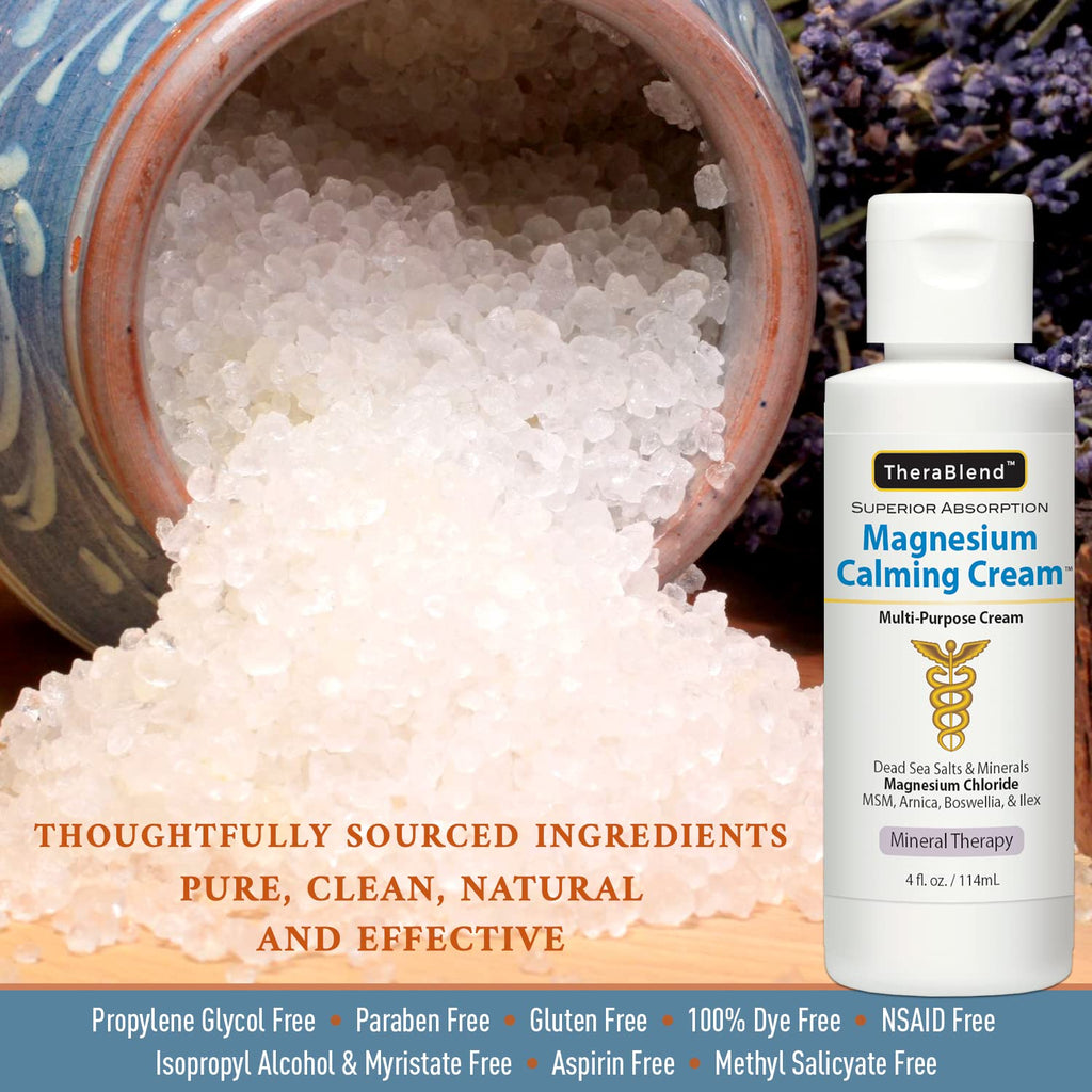 Magnesium Calming Cream 16 oz | Soothing Mineral Moisturizer