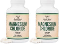 Double Wood Magnesium Chloride – 180 Capsules, 1000 mg per Serving, Supports Digestive & Bone Health – Non-GMO & Gluten Free (Pack of 2)