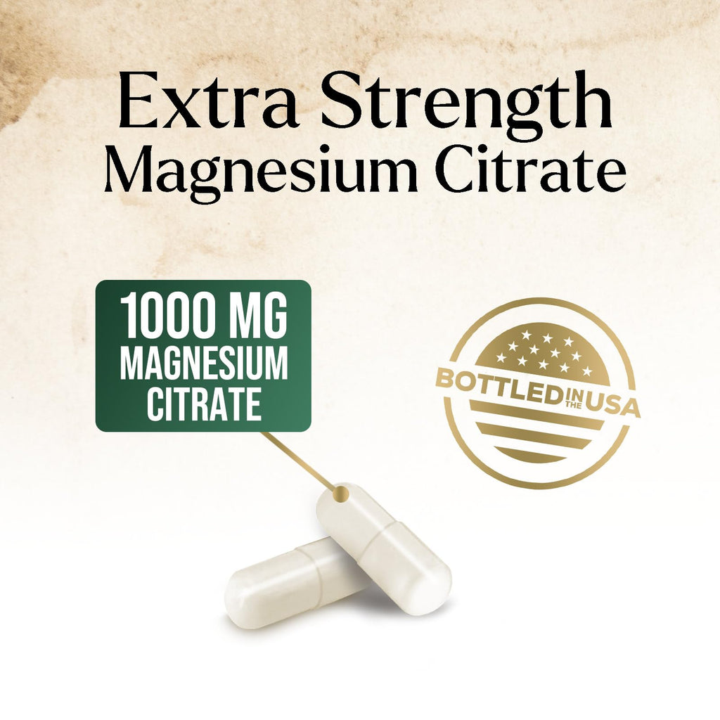 Magnesium Citrate 1000mg - High Absorption Magnesium, 240 Capsules