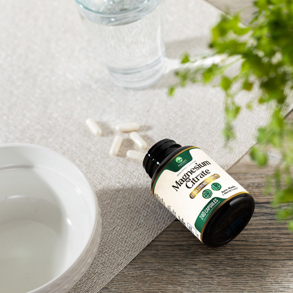 Magnesium Citrate 1000mg - High Absorption Magnesium, 240 Capsules