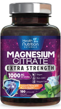 Magnesium Citrate Capsules 1000mg - High Absorption | 180 Caps