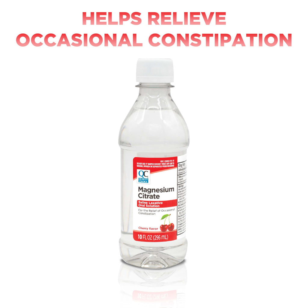 Quality Choice Magnesium Citrate 10oz Cherry – Saline Laxative
