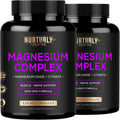 Nurturly Magnesium Citrate & Oxide 500mg Complex – High Absorption, 240 Vegan Capsules