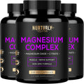 NURTURLY Magnesium Citrate & Oxide 500mg Complex – High Absorption, 360 Vegan Capsules