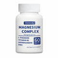 Magnesium Complex Supplement 60 Capsules – Glycinate, Citrate, Malate, L-Theanine, Ashwagandha, Zinc | Vegan - 30 Servings