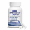 Magnesium Complex 7 in 1 with Ashwagandha & L-Theanine | High Absorption Bisglycinate, Citrate & Malate + Vitamin B6, Zinc | Support DeepCalm | Vegan, Gluten Free, 60 Servings