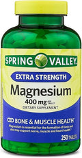 Magnesium Extra Strength 400 mg – 250 Tablets | Dietary Supplement