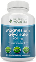 Magnesium Glycinate 400mg – 270 Tablets | High Bioavailability & Vegan