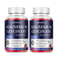 OUYIYUA Magnesium Glycinate 400mg Gummies - Sugar Free with Vitamin D & B6 | 2 Pack