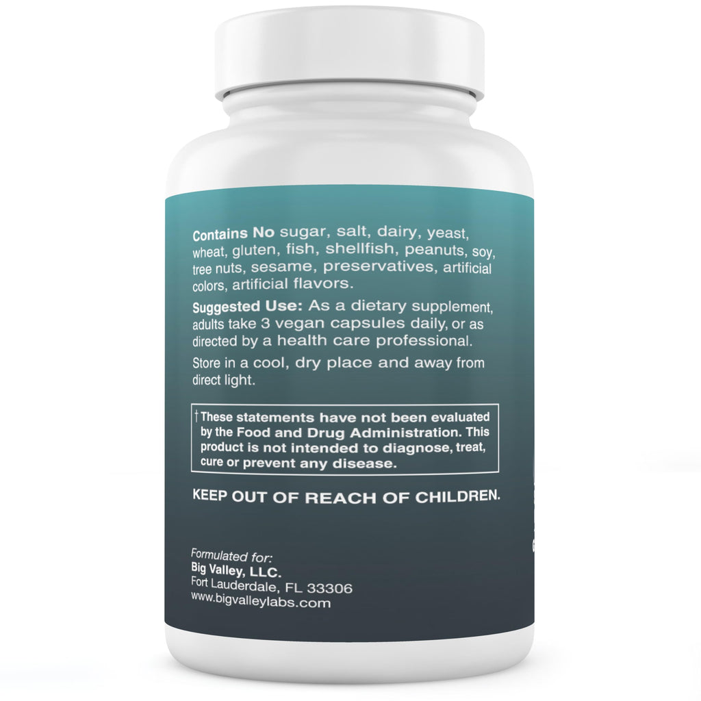Magnesium Glycinate 400 mg – High-Absorption Chelated Magnesium, 90 Capsules | Big Valley Labs