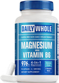 Magnesium Glycinate 4-in-1 Complex for Women – 976mg Magnesium + Vitamin B6 | Gluten Free, Non-GMO