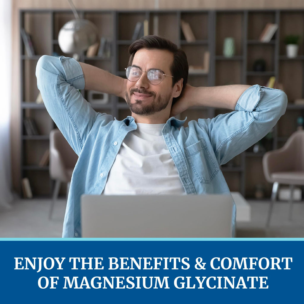 Magnesium Glycinate 500mg | High Absorption Chelated Bisglycinate 120ct