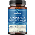 Magnesium Glycinate 500mg | Chelated, High-Absorption Mg Glycinate | 240ct