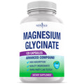 Magnesium Glycinate 500mg | 90mg Elemental Magnesium per Capsule | Muscle & Bone Health | 120 Vegan Capsules