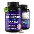Magnesium Glycinate 500MG Capsules - High Absorption, Vegan & Non-GMO | 120 Capsules