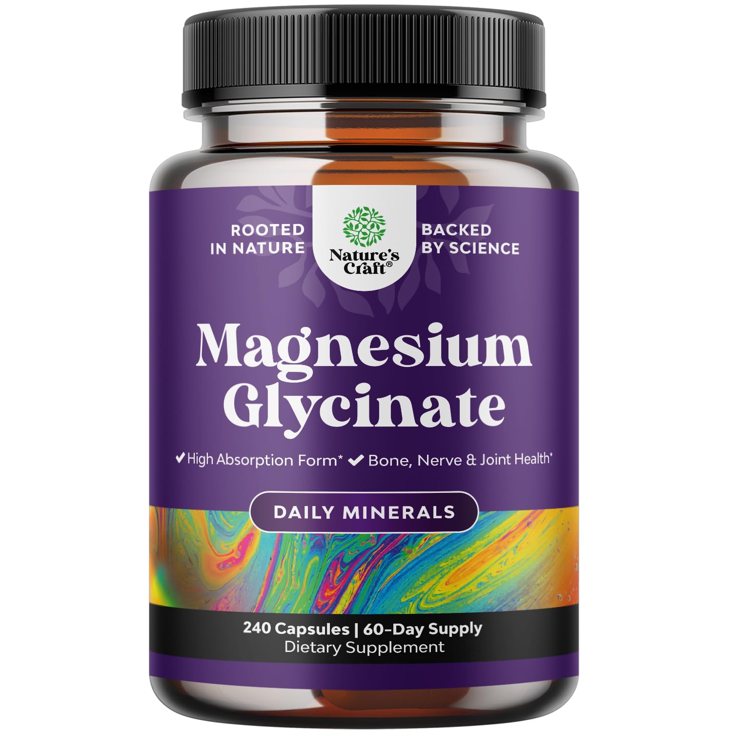 High Absorption Magnesium Glycinate 500mg Capsules | Sleep, Nerve & Muscle Support