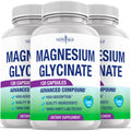 Magnesium Glycinate 500mg – 90mg Elemental Mg | High Absorption, Gluten-Free, Non-GMO | 360 Vegan Capsules