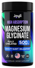 Magnesium Glycinate 500MG - Sleep Support, High-Absorption Chelated Magnesium | 200 Vegan Capsules