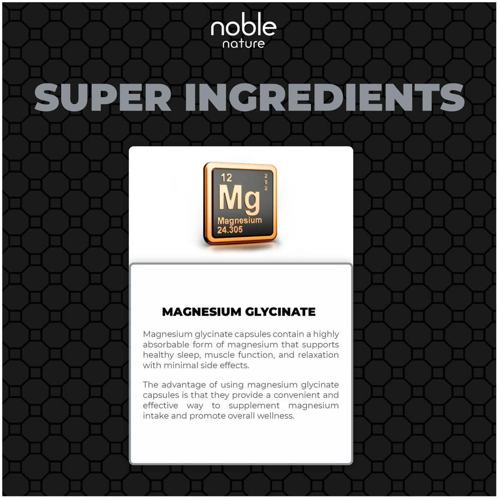 High Absorption Magnesium Glycinate 550mg - 120 Veg Capsules - 4 Months Supply
